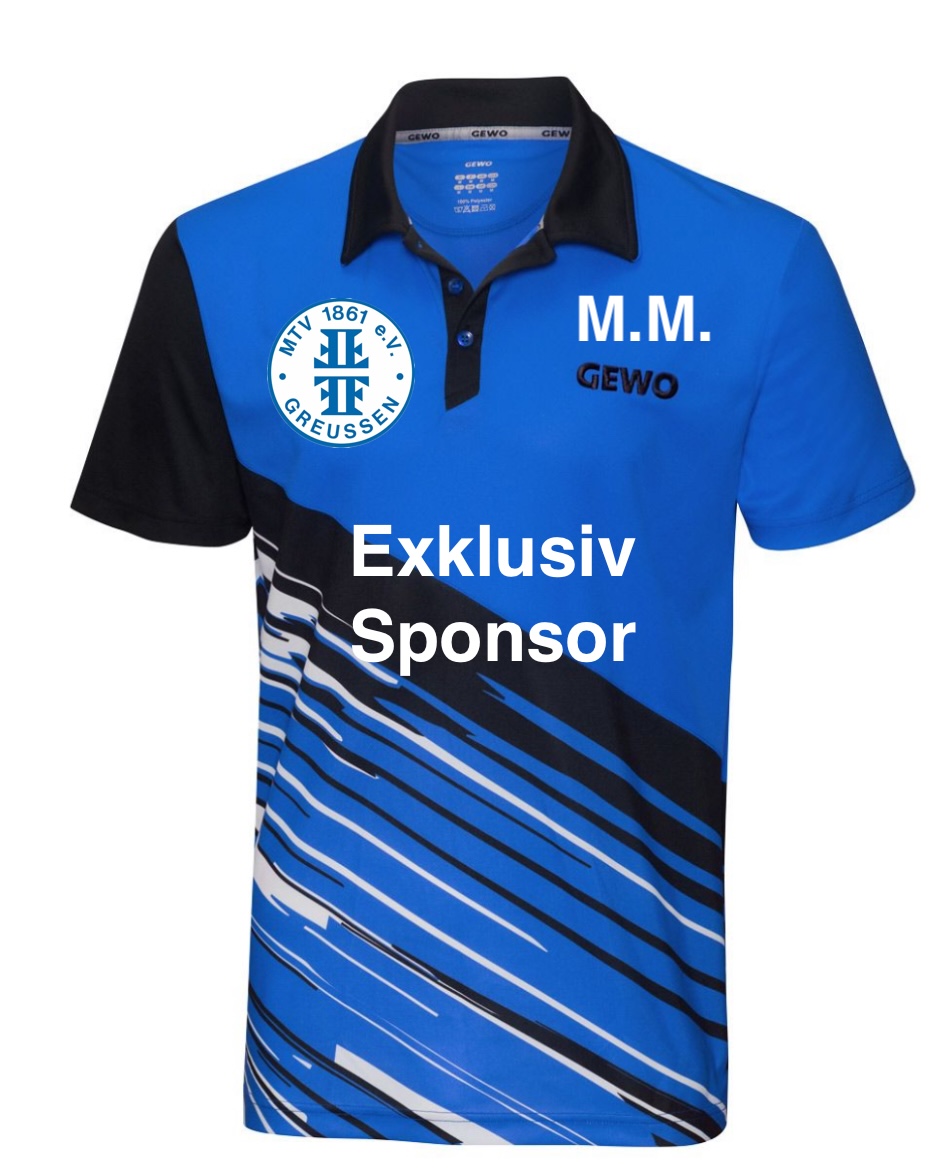 MTV Trikot Vorderseite mit Werbefläche